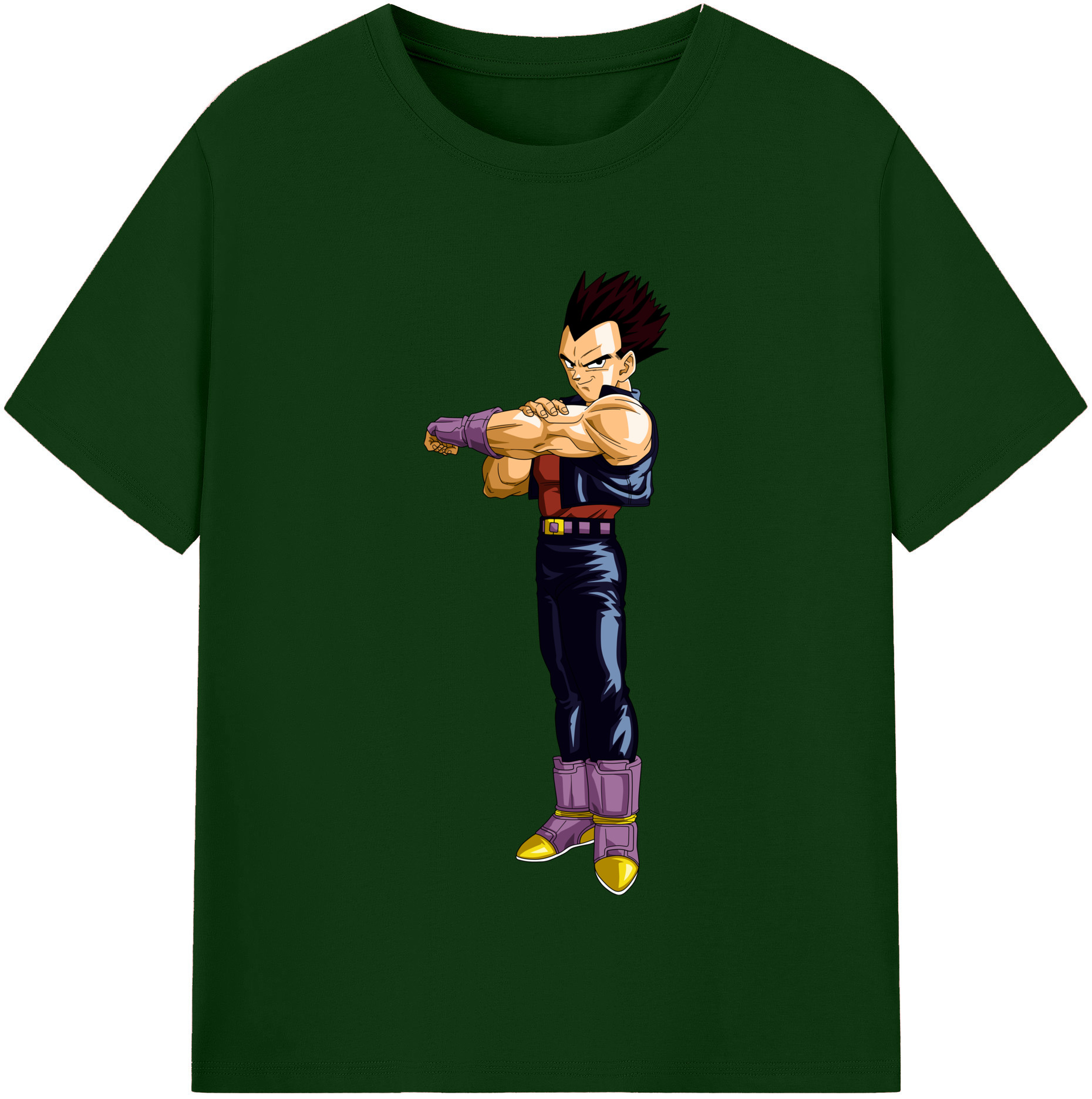 （画像用） ドラゴンボール ベジータ四世（Bejīta Yonsei）DRAGON BALL Vegeta IV 綿100％半袖Tシャツ（フロントプリント）